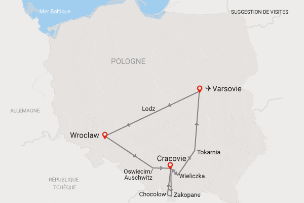 Autotour Sur les routes polonaises varsovie Pologne