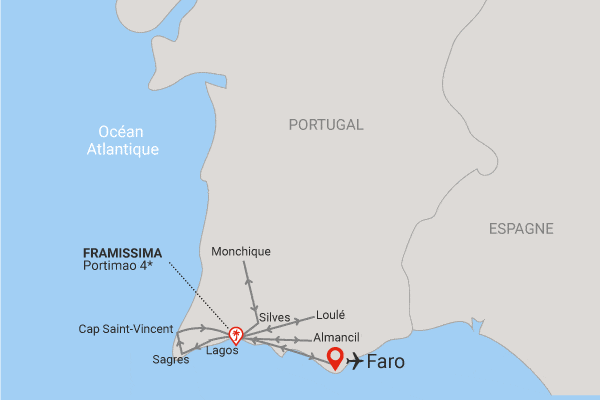 Circuit Splendeurs d'Algarve, logement au Framissima Portimão portimao Portugal