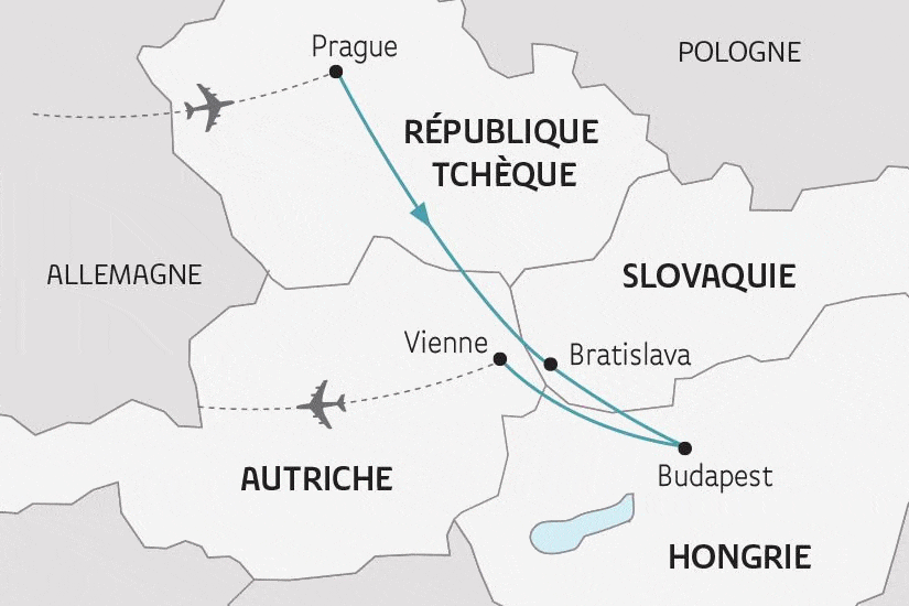 Circuit L'Empire Austro-Hongrois prague Republique Tcheque
