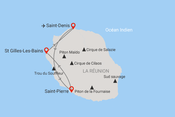 Autotour Balade en liberté sur l'île intense saint_denis Reunion