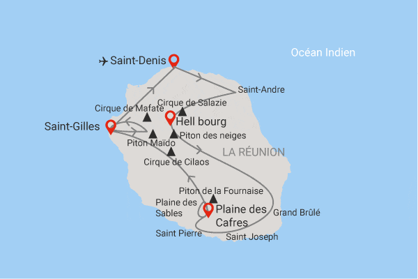 Circuit Couleurs de La Réunion Saint_denis Reunion