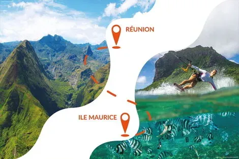Combiné hôtels 2 îles : Réunion + Ile Maurice : Exsel Alamanda 2* + Veranda Tamarin saint_denis Reunion