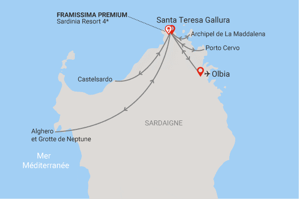 Circuit Sardaigne du Nord, logement au Framissima Premium Sardinia Resort santa_teresa_di_gallura Sardaigne