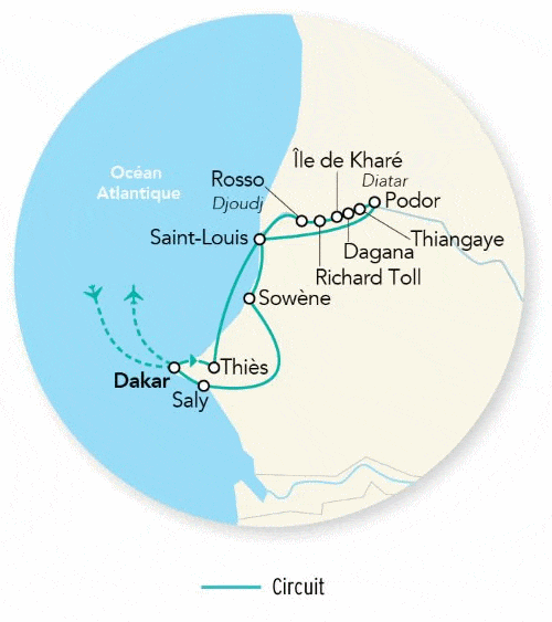 Combiné croisière et hôtel Merveilles à bord du Bou El Mogdad Sens Podor - Saint Louis - Limité à 12 pers. dakar Senegal