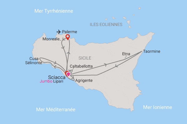 Circuit Merveilles de Sicile, logement au Jumbo Lipari palerme Sicile et Italie du Sud