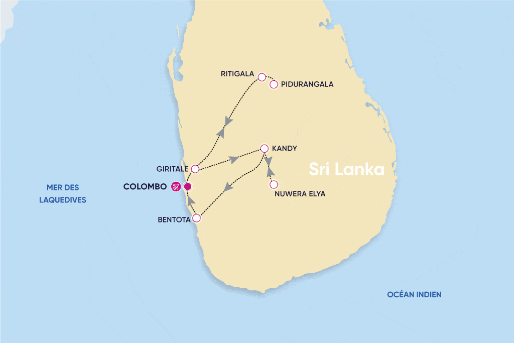 Circuit Ceylan Insolite : Sport, Jungle & Plage colombo Sri Lanka
