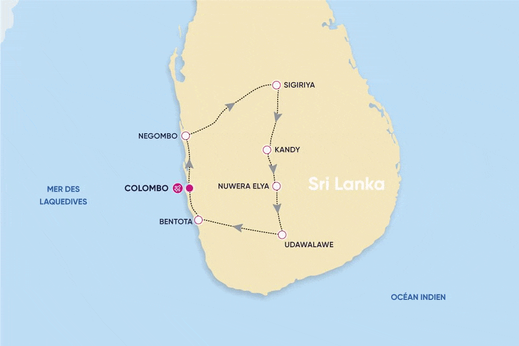 Circuit Merveilles de Ceylan colombo Sri Lanka