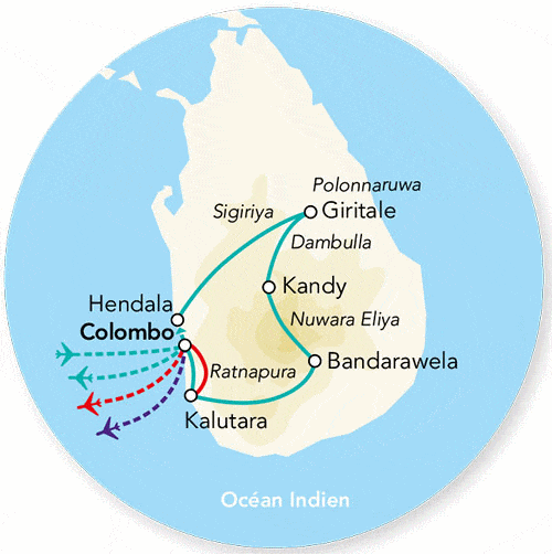 Circuit Splendeurs du Sri Lanka & Extension Fihalhohi Island colombo Sri Lanka