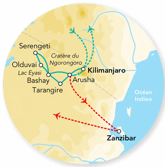 Circuit Merveilles de Tanzanie & Séjour Stone Town & Zanzibar - Limité à 6 pers./véhicule kilimanjaro Tanzanie