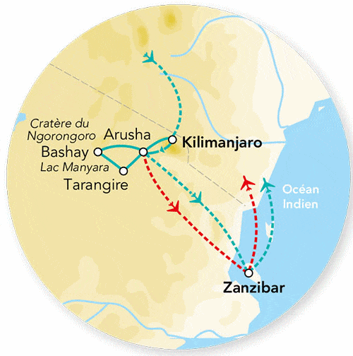 Circuit Splendeurs de Tanzanie & Zanzibar - 2027 - Limité à 6 pers./véhicule kilimanjaro Tanzanie