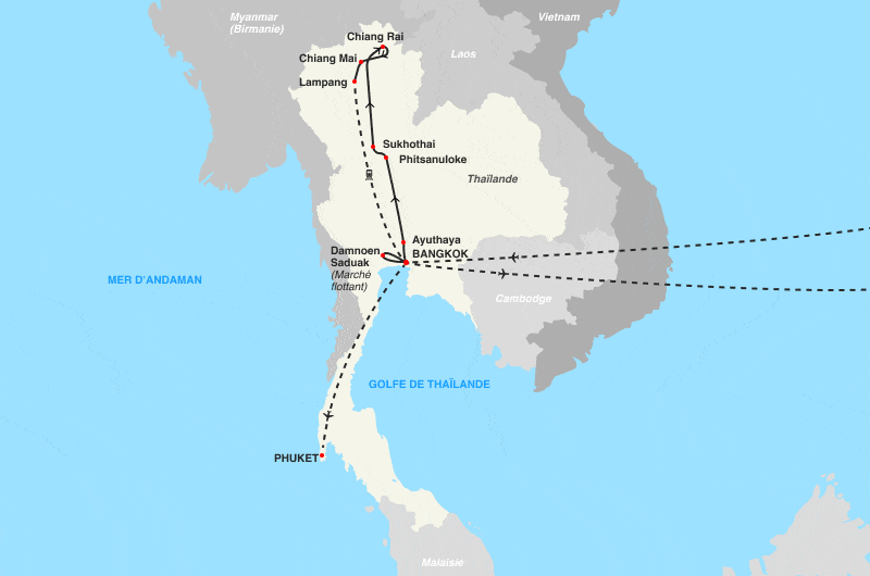 Circuit Coralia Les Perles Du Siam & Détente Au Avani+ Koh Lanta Krabi bangkok Thailande