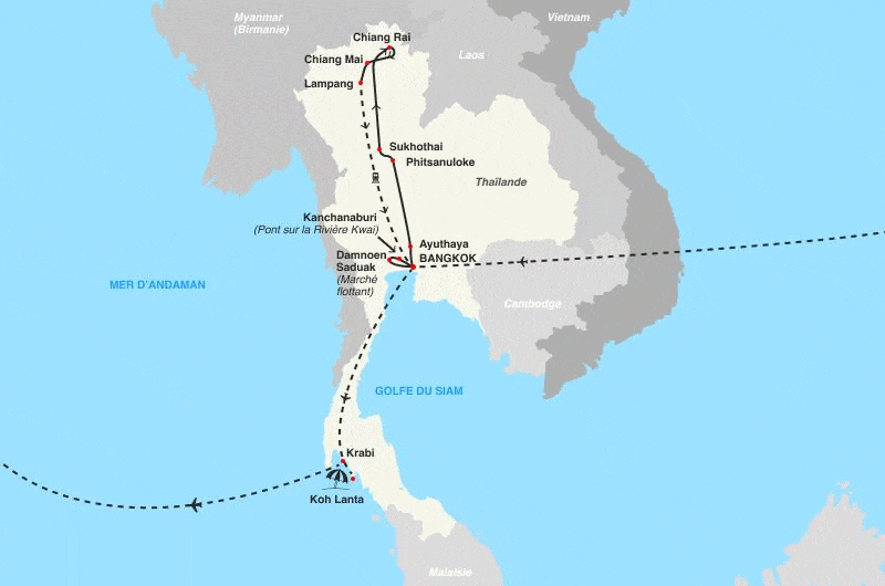 Circuit Coralia Les Perles Du Siam & Détente Au Kappa Club Avani+ Koh Lanta Krabi bangkok Thailande