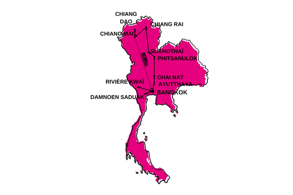 Circuit Des Temples Khmers aux Tribus du Nord et Golfe du Siam Bangkok Thailande