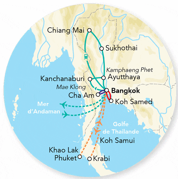 Circuit Immersion en Thaïlande 2025 - en petit groupe bangkok Thailande