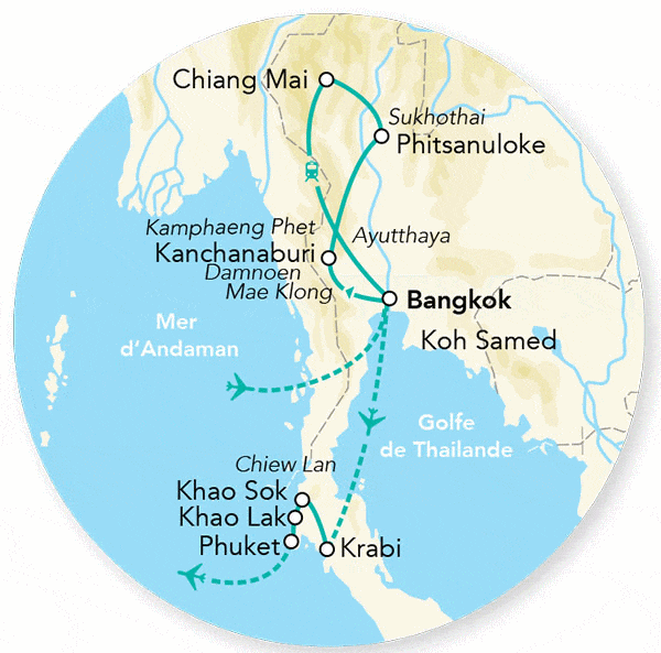 Circuit Merveilles de Thaïlande - Limité à 28 pers. bangkok Thailande