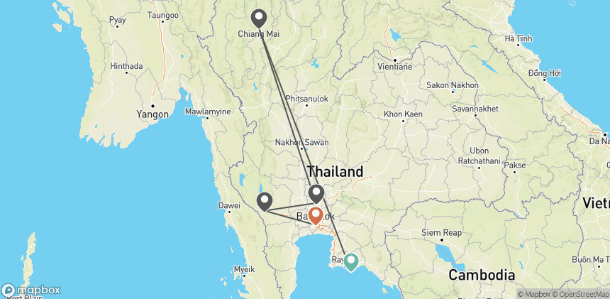 Circuit Royaume du Siam : d'Ayutthaya à Koh Samet en adresses d'exception bangkok Thailande