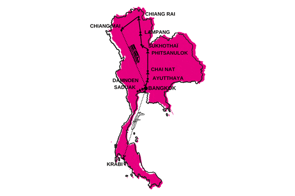 Combiné circuit et hôtel Trésors de Thaïlande et Krabi bangkok Thailande