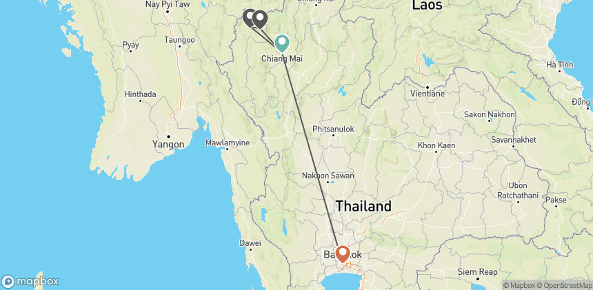 Circuit Voyage en pays thaï : de la capitale aux confins du nord bangkok Thailande
