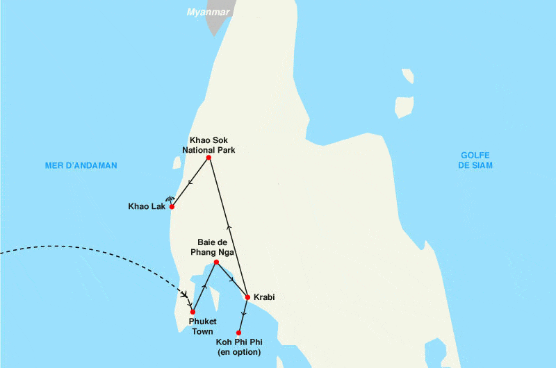 Circuit Kappa Découverte - Les Perles du Sud et Séjour Au Graceland Khao Lak Beach Resort phuket Thailande