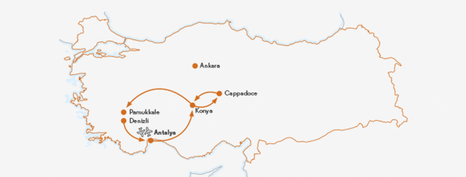 Circuit D'Antalya à la Cappadoce antalya Turquie