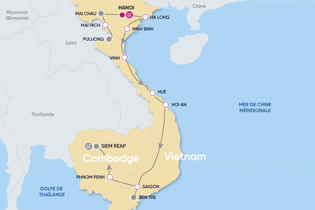 Circuit Paysages Majestueux du Vietnam et du Cambodge 16 nuits 4/ hanoi Vietnam