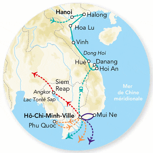 Circuit Splendeurs du Vietnam & balnéaire Mui Ne hanoi Vietnam