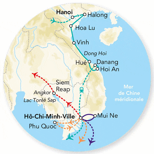 Circuit Splendeurs du Vietnam & Extension balnéaire Phu Quoc - Limité à 28 pers. hanoi Vietnam