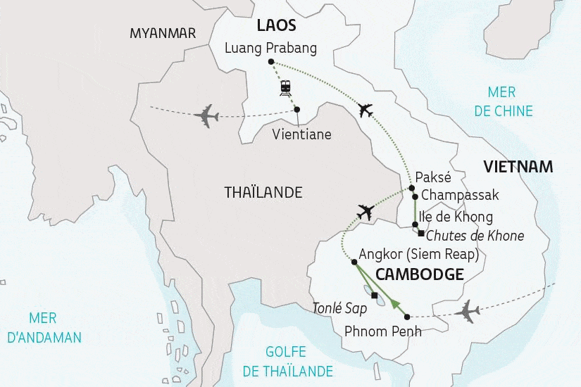Circuit Le Cambodge et le Laos hochiminh Vietnam