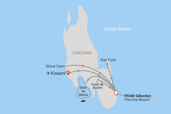 Circuit Zanzibar : entre nature, senteurs et plages (Fram Selection The One Resort) makunduchi Zanzibar